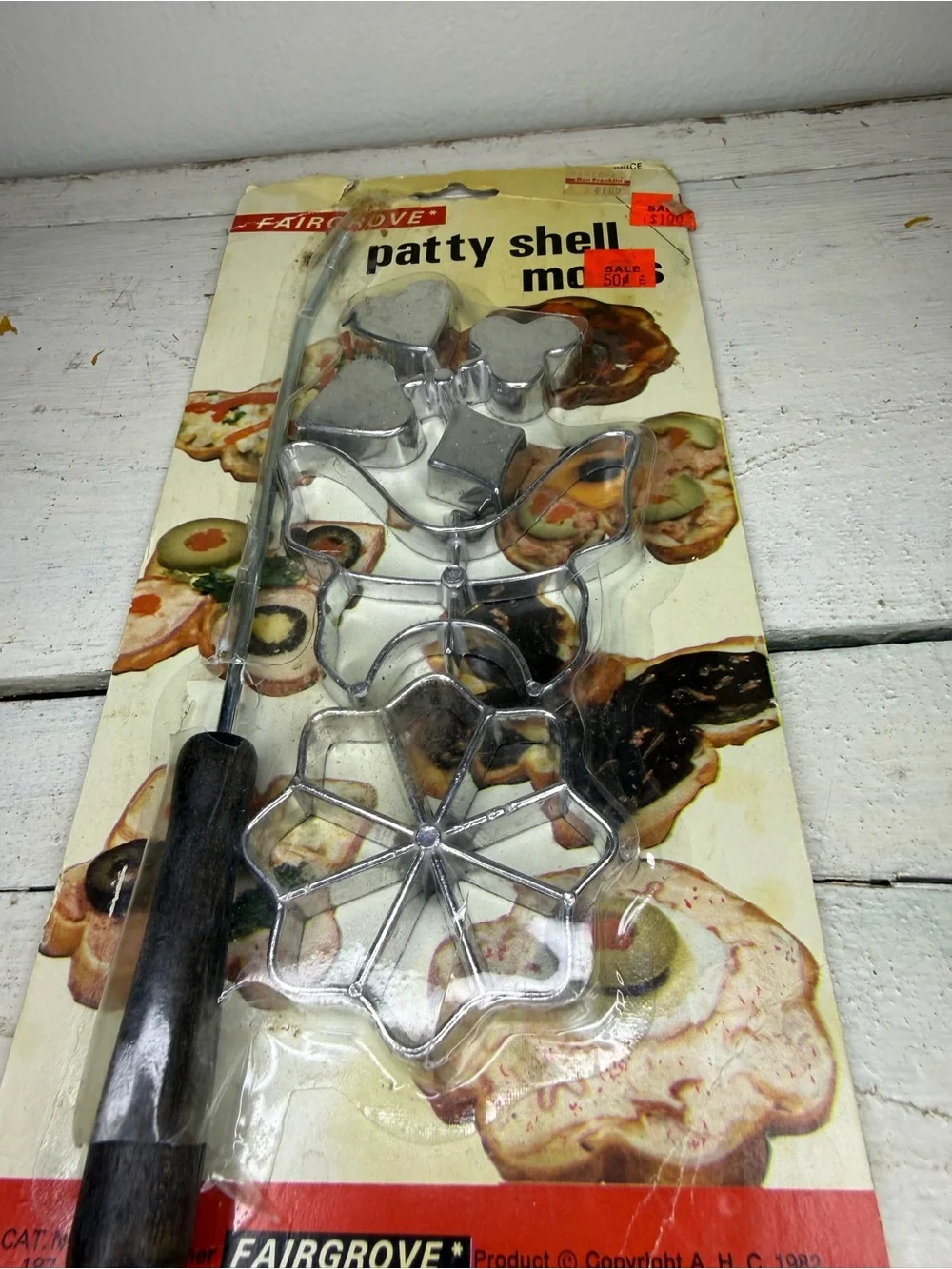 NOS Vintage Patty Shell Molds Set of 3 Pure Aluminum Pastry Utensil